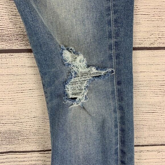 Lucky Brand sz 2 26 Jeans Ava Legging Jegging Skinny Destroyed Inseam 28" - Picture 4 of 11